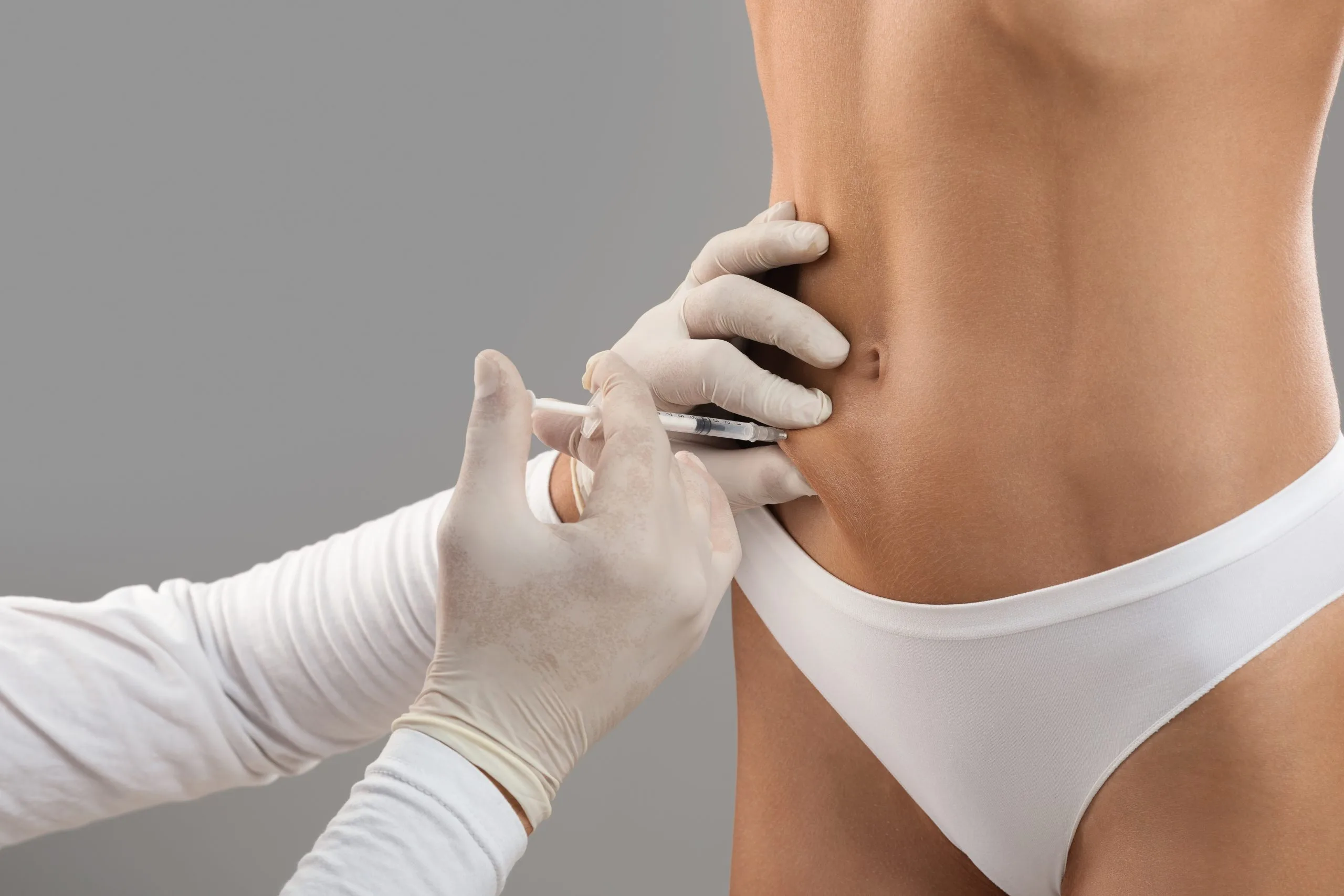 Fat,Dissolving,Injections.,Unrecognizable,Doctor,Making,Lipolysis,Shot,With,Syringe